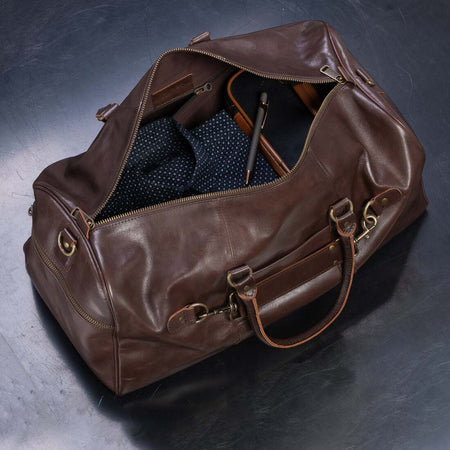 Traveler 45L Leather Duffle - HIDES