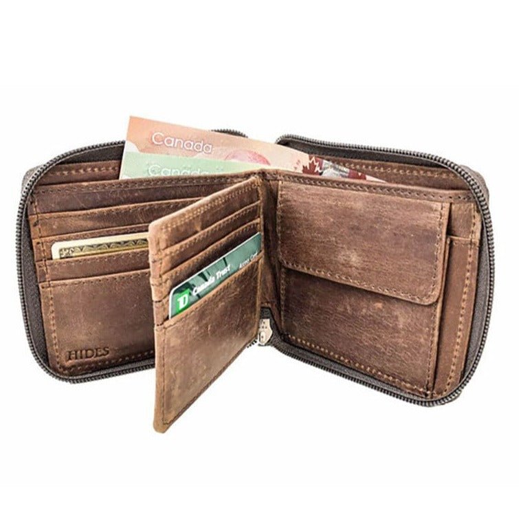 🎁 Zip Around Leather Wallet (100% off)