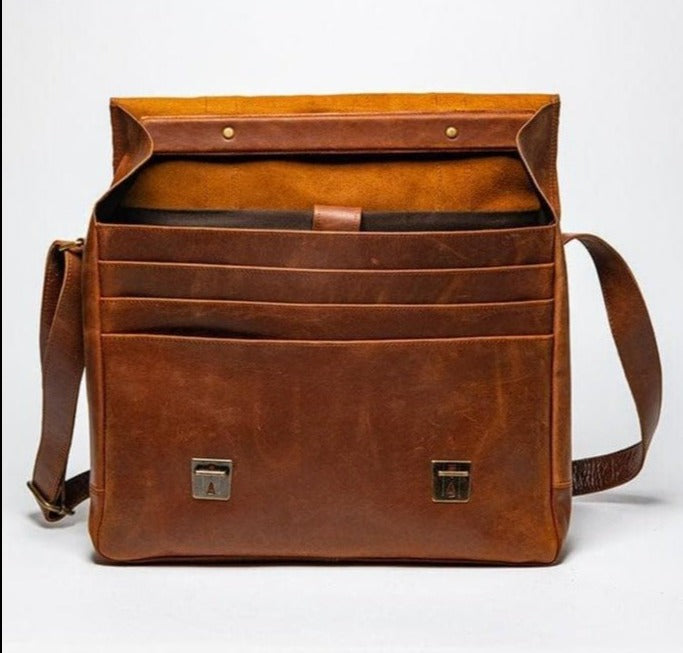 Coarse Leather Messenger 2.0 - HIDES