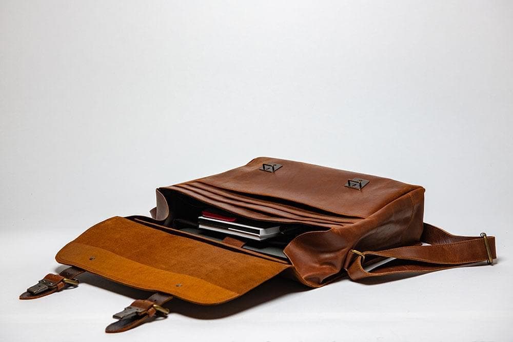 Coarse Leather Messenger 2.0 - HIDES