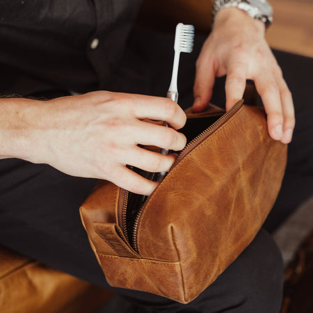 Leather Dopp Kit - HIDES