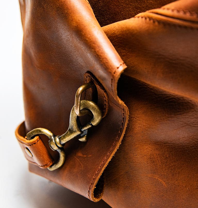 Military Leather Duffle Bag - HIDES