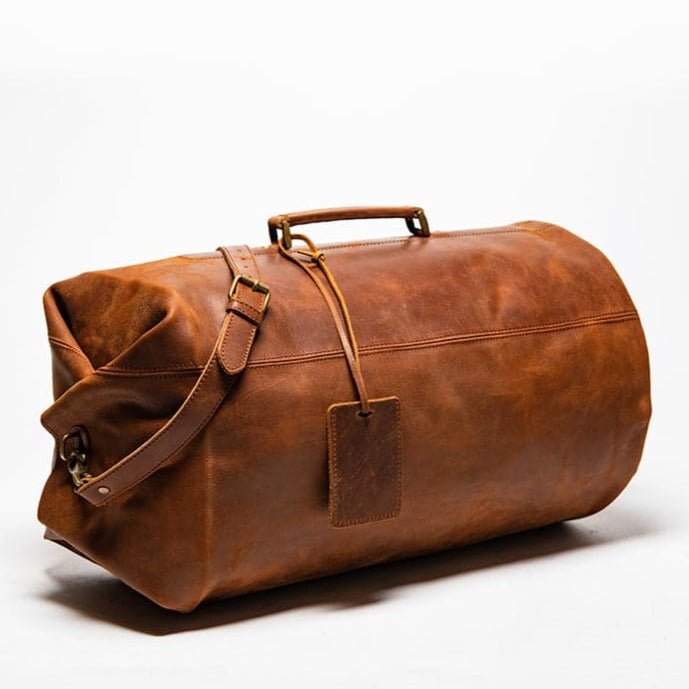 Military Leather Duffle Bag - HIDES