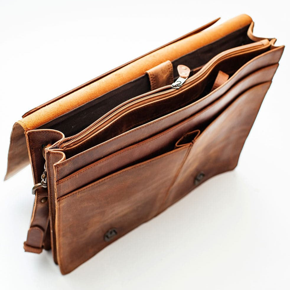 Thomas Leather Briefcase - HIDES